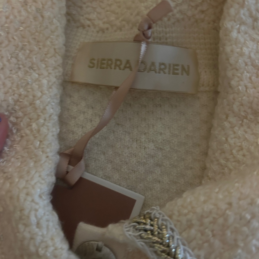 XS Sierra Darien Ivory Knit Textured Dress - Picture 4 of 7